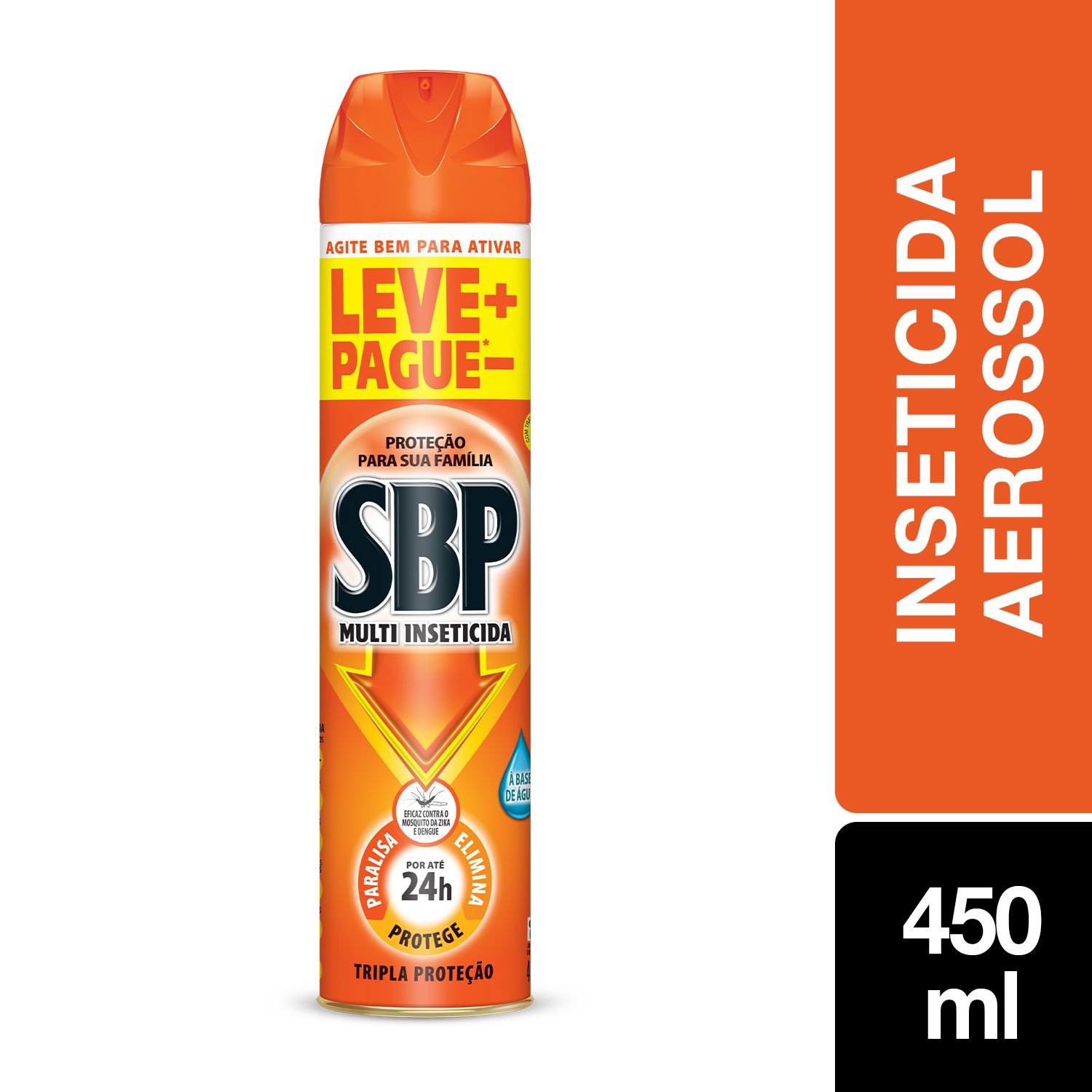 Inseticida Sbp Aerossol Multi Leve 450ml Pague 300ml